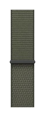 Apple Watch Band - Geweven sportbandje - 46 mm - Bosgroen - Eén maat voor de meeste polsen