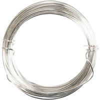 Creativ Company Verzilverd draad, dikte 0,8 mm, verzilverd, 6 m/ 1 rol - thumbnail