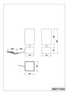 Trio Zwart schemerlampje Woody R50171080 - thumbnail