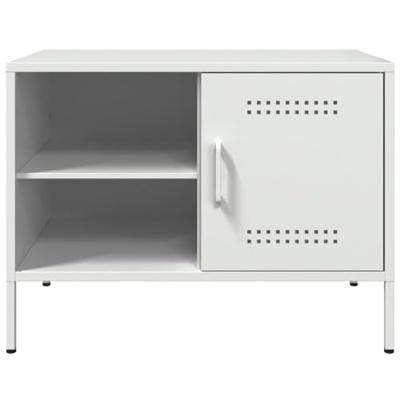 Tv-meubelen 2 st 68x39x50,5 cm staal wit