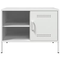 Tv-meubelen 2 st 68x39x50,5 cm staal wit - thumbnail