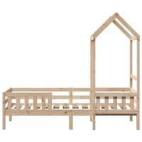 Bedframe met huisje massief grenenhout 75x190 cm - thumbnail
