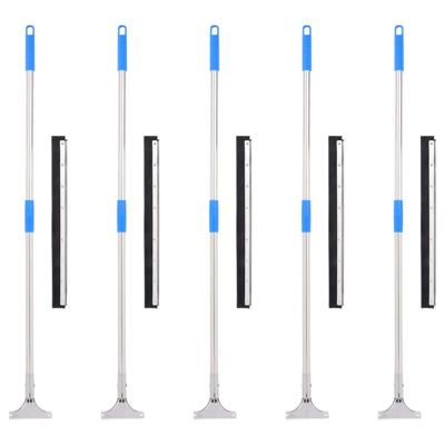 VidaXL Vloertrekkers 5 st 55x122,5 cm staal en rubber