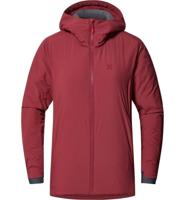 Haglofs Mimic Alert Hood Isolatiejas Dames Carmine Red M - thumbnail