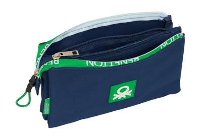 Alleshouder Benetton Green Marineblauw 22 x 12 x 3 cm