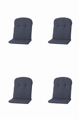 Kussen Kuip hoog 45x96 Panama grijs (4 stuks) Madison - Madison