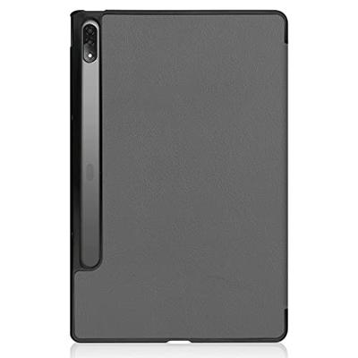 Lunso - Lenovo Tab P12 Pro - Tri-Fold Bookcase hoes - Grijs Lunso - Lenovo Tab P12 Pro - Tri-Fold Bookcase hoes - Grijs