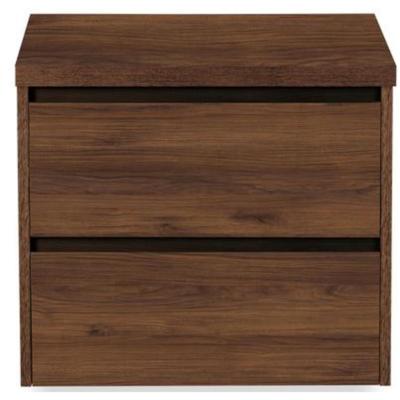 Dante Badmeubelset 60 cm - Walnoot - Wastafelbovenblad