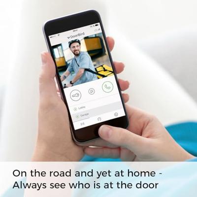 DoorBird D2101V Buitenunit voor Video-deurintercom via WiFi LAN RVS V2A (geborsteld)