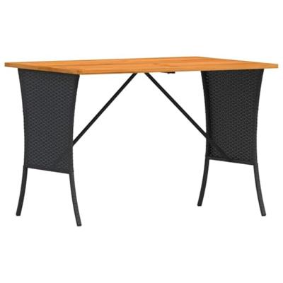 3-delige Tuinset met kussens poly rattan zwart 3-delige Tuinset met kussens poly rattan zwart