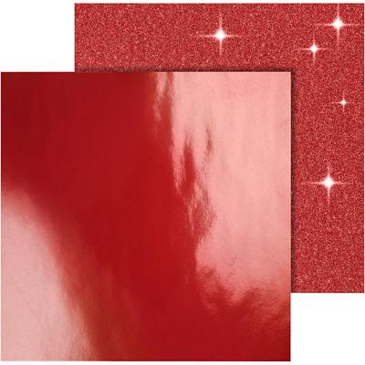 Vivi Gade Design papier, vel 30,5x30,5 cm, 120+128 gr, rood, 2 vel/ 1 doos