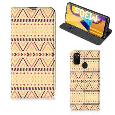 Samsung Galaxy M30s | M21 | Hoesje met Magneet | Aztec Yellow Samsung Galaxy M30s | M21 | Hoesje met Magneet | Aztec Yellow