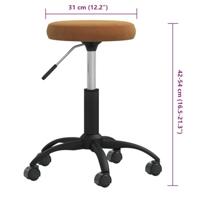 VidaXL Massagekruk fluweel bruin - thumbnail