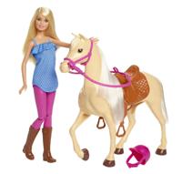 Barbie speelset met paard - thumbnail