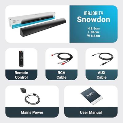Majority Snowdon 2 Soundbar - ingebouwde Subwoofer - AKTIE!