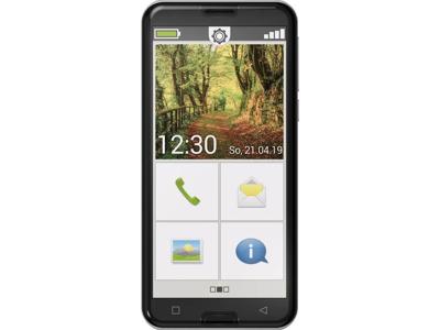 EmporiaSmart.3 | 4G VoLTE mobiele telefoon | smartphone voor senioren zonder contract | mobiele telefoon met noodoproepknop | 5,5 inch scherm | Android 9 | 13 MP camera | zwart