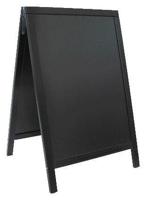 Securit stoepbord Woody zwart ft 55 x 85 cm - thumbnail
