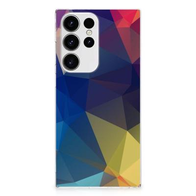 Samsung Galaxy S23 Ultra | TPU Hoesje | Polygon Dark