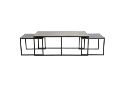 Light & Living Bijzettafel 'Kumalu' Set van 3 stuks max, brons antiek