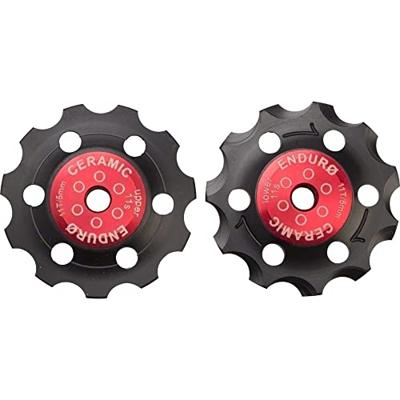ENDURO BEARINGS Jockey wheel set zero ceramic - shimano - 11 speed - red