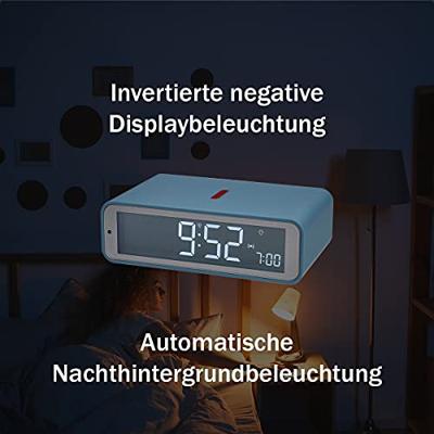 TFA Dostmann 60.2560.06 Wekker Zendergestuurd Blauw Alarmtijden 1