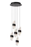 Lucide KLIGANDE - Hanglamp - Ø 30 cm - LED Dimb. - 5x8W 2700K - Zwart - thumbnail