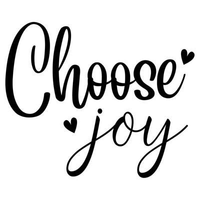 Choose joy - Muursticker Choose joy - Muursticker