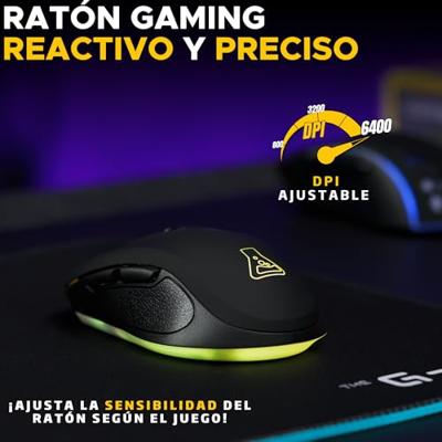 Wireless muis The G-Lab KULT-KRYPTON Zwart