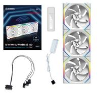 Lian Li UNI FAN SL Wireless Reverse Blade 120mm 3-Pack White - thumbnail