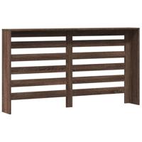 Radiatorombouw 149x20x82 cm bewerkt hout bruin eikenkleurig - thumbnail