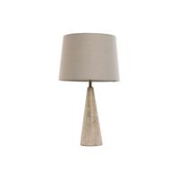 Bureaulamp Home ESPRIT Beige Linnen Marmer 35 x 35 x 64 cm - thumbnail
