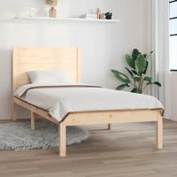 Bedframe massief hout 75x190 cm - thumbnail