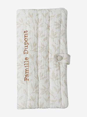 Hoes van katoenen gaas voor familiealbum beige, bedrukt Hoes van katoenen gaas voor familiealbum beige, bedrukt