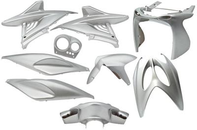 Edge plaatset aerox tot bj. 2014 9 delig zilver metallic Edge plaatset aerox tot bj. 2014 9 delig zilver metallic