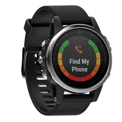 Snelle verwijderbare siliconen polsband voor fenix 5S 20mm (zwart)