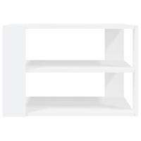 Salontafel 59,5x59,5x40 cm bewerkt hout wit - thumbnail