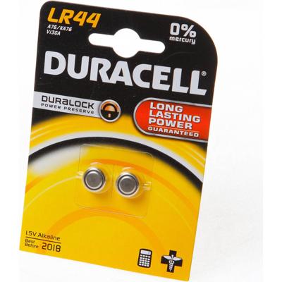 Knoopcelbatterij Duracell lr44(2)
