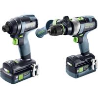 Festool TID 18 5,0/4,0-Set TPC 18/4 Accu Combiset 18V 4.0/5.0Ah in Systainer - 577654 - thumbnail