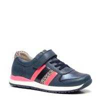 Scapino TwoDay leren sneakers blauw/roze - thumbnail