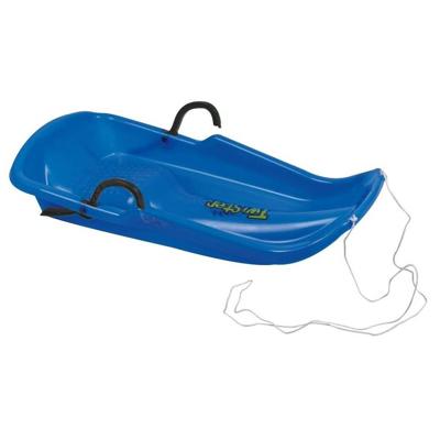 Nijland Slee plastic met rem en trekkoord blauw