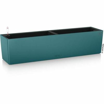 LECHUZA Jardiniere - Balconera Kleur 80 - 79 x 19 x 19 cm - Complete set - Petrolblauw - 12 L