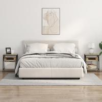 Nachtkastje 2 pcs Sonoma eiken 38 x 30 x 48 cm Bewerkt hout - thumbnail