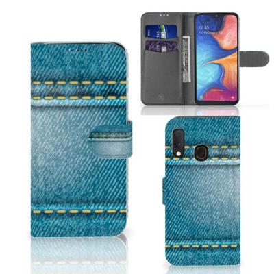 Samsung Galaxy A20e | Wallet Case | met Pasjes | Jeans