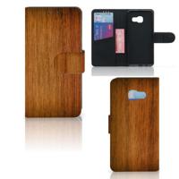 Samsung Galaxy A3 2017 | Book Style Case | Donker Hout - thumbnail