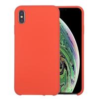 Pure Color Liquid Silicone + PC Dropproof Protective Back Cover Case for iPhone X / XS(Orange) - thumbnail