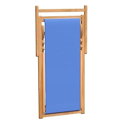 Ligstoel 56x105x96 cm teakhout blauw