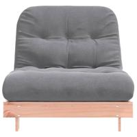 Futon slaapbank met matras 80x206x11 cm massief douglashout - thumbnail