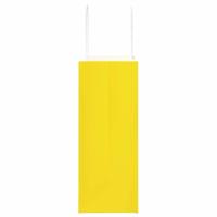 VidaXL Papieren zakken 250 st met hengsels 21x11x28 cm geel - thumbnail