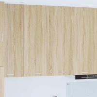 Hangkast Riga Sonoma Eiken 80 x 31 x 100 cm Bewerkt hout - thumbnail