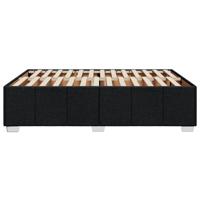 Bedframe zonder matras stof zwart 140x200 cm - thumbnail